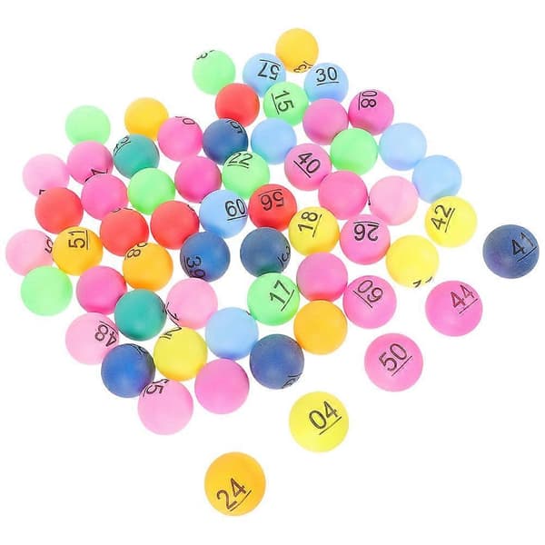 Flerfarvede plastikbolde til gør-det-selv-lodtrækning og spil, 80 stk. assorterede farver