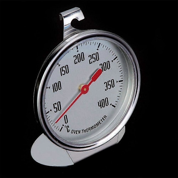 Ovnstermometer, temperaturmåler umiddelbar avlesningstermometer rustfritt stål sonde med krok
