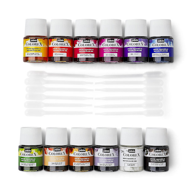 Colorex-akvarellimusteiden perussarja 12 x 20 ml