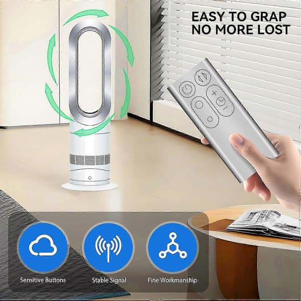 Dyson TP00 TP01 AM11 Pure Cool Tower Fläkt Fjärrkontroll - Silver, Batteri Ingår
