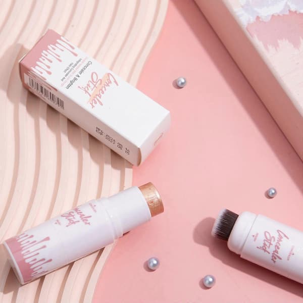 2 i 1 Makeup Highlighter Stick Bronzer Stick Dubbelsidig Make Up Highlighter Stick Contouring Stick Rouge Stick