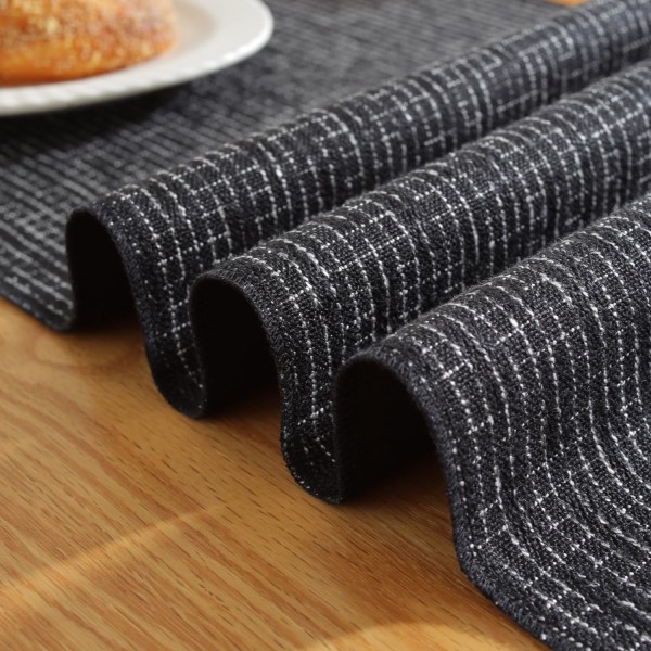 Rustik höst bordslöpare med tofsar, Boho Farmhouse Thanksgiving bordslöpare 72 tum lång, bröllop och matbord dekor, 13x72 tum