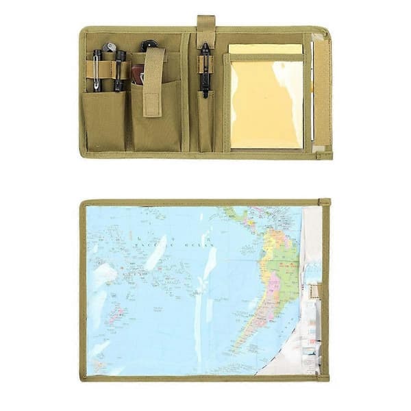 Waterproof Map Pouch for Hiking Oxford Fabric Map Case, Protects Maps and Notebooks, Arm