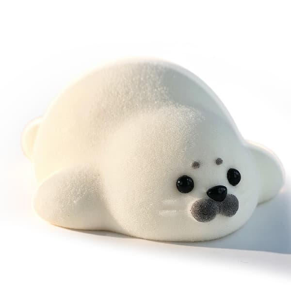 Håndlaget Taba Squishy Sel-leketøy, Søt Squishy Stresslindrende Fidget-leketøy