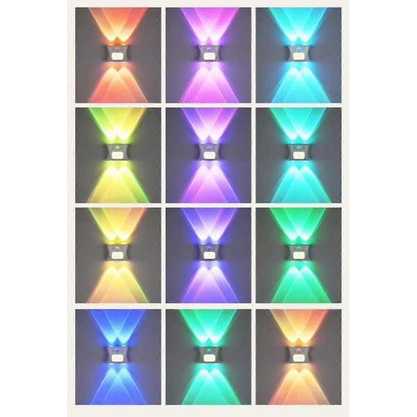 4-Head Ambient Spotlight 2-pack — Rechargeable RGB LED Motion Sensor Light with 1200mAh Battery
