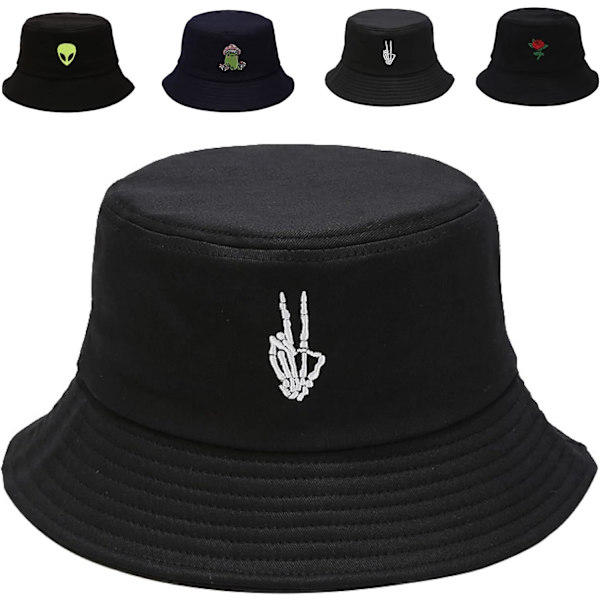 Bomullshink för kvinnor och män, sommarresor, solstrand, hinkkeps, unisex utomhusfiskehatt