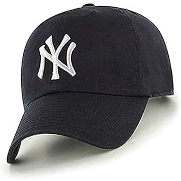 Mænd Kvinder Mode Voksen Justerbar Baseball Cap 100% Bomuld Hat Komfort Pasform Unisex Beklædning Vasket Selvfabriksstrop Regelmæssig Afslappet Pasform Sort