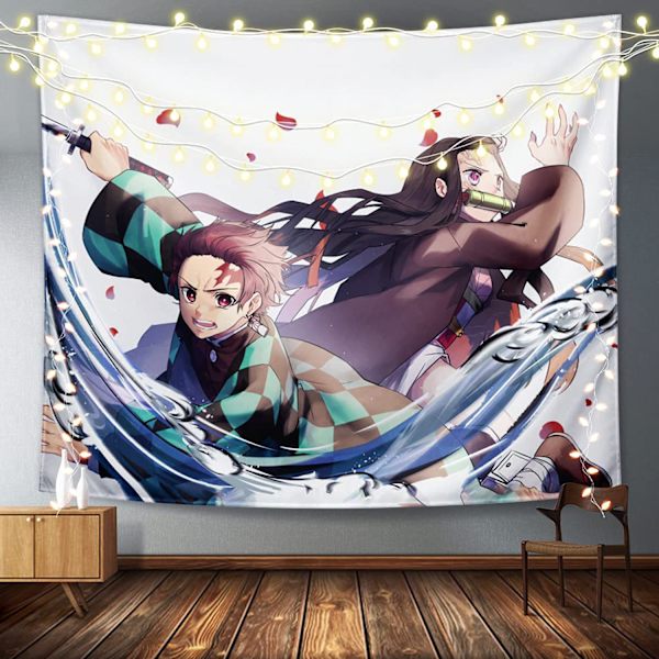 Anime Demon Poster-Anime Gobelin-Anime Poster Dekoration-Anime Gobelin Rollende Schriftrolle, Kann für Geburtstagsfeier Dekoration Gobelin 60x80 Zoll verwendet werden