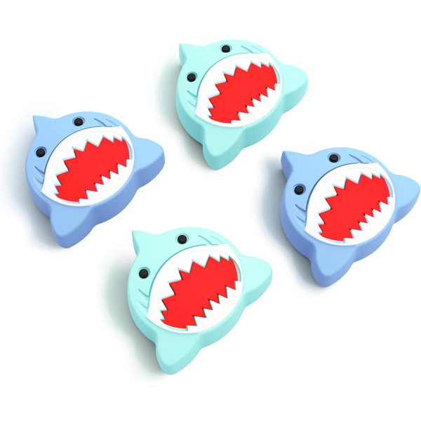 Thumb Grip Caps for Nintendo Switch,Cute Joystick Covers with 3DPattern Cover Soft Adorable Silicone Analog 4Pcs Kit for Switch/OLED/Lite,Cute Shark