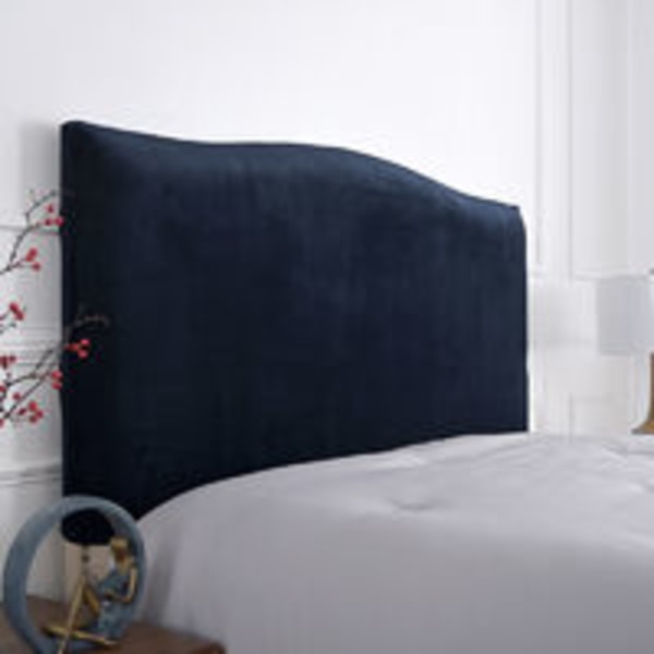 Elastiskt cover för sänggavel -150 cm - för sänggavel 140-170 cm (marinblå)