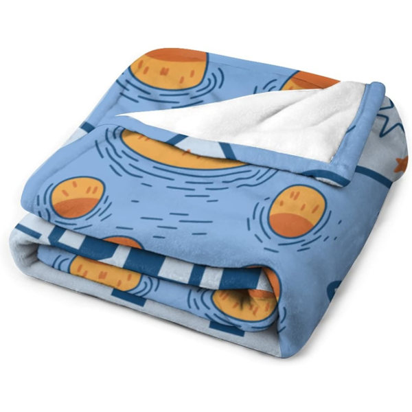Tæppegave, 127cm*152.4cm Flanneltæppe, Blødt varmt plys plys tæppe til piger, Sofa seng rejse værelse dekoration