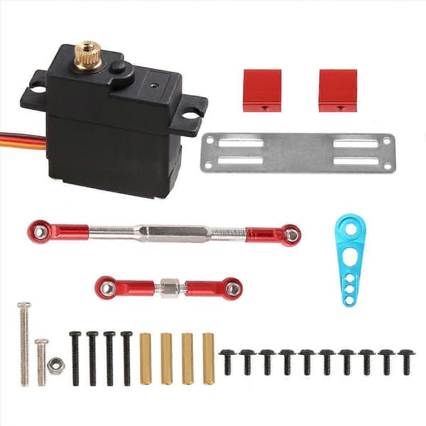17G Metal Styrestang Servo Monteringssæt til C14 1/16 RC Bil Multicolor