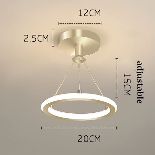 Moderne Pendellampe Guldstanglampe LED-loftlamper