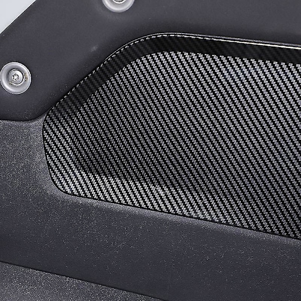 Til Land Rover Defender 90 110 130 20-23 Bil Central Kontrol Opbevaringsboks Partition Dekoration Trim Abs 2 stk Kulfiber Carbon Fiber