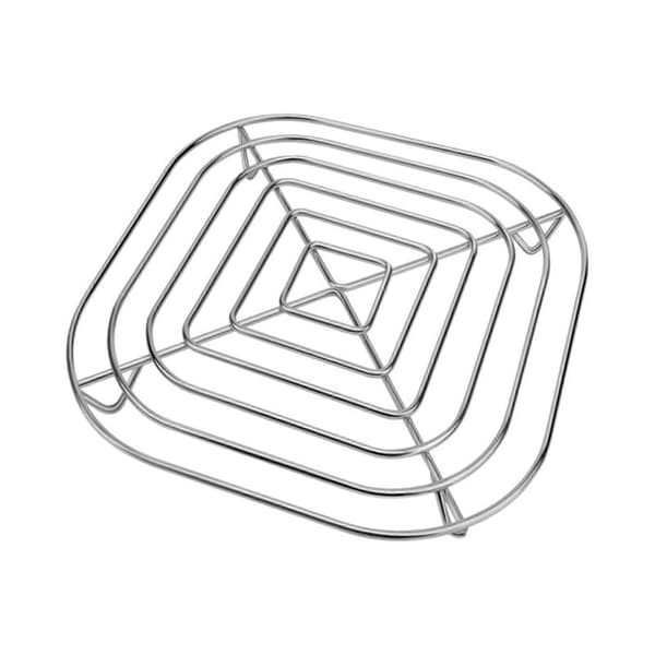2X Airfryer-rist til Ninja Crispi FN101 Airfryer-kurv i rustfrit stål Airfryer-tilbehør Silver
