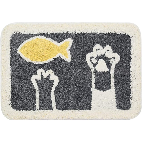 Kylpyhuoneen Matto Söpö Suihkumatto, Luksusmainen Karvainen Korkea Imeytyvyys ja Liukumaton, Konepesu Sopii Kylpyammeelle, Suihkulle ja Kylpyhuoneelle, 18\" x 26\", Pieni Sammakko