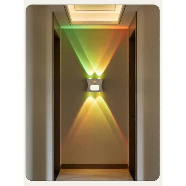 4-Head Ambient Spotlight 2-pack — Rechargeable RGB LED Motion Sensor Light with 1200mAh Battery