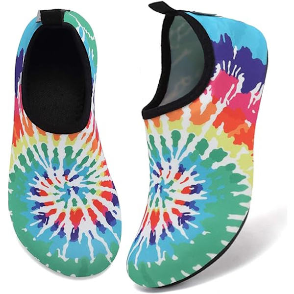 Vandsko til kvinder og mænd - Barefoot Quick-Dry Aqua sokker til strand, svømning, surf, yoga, træning - Nye, gennemsigtige farvesåler