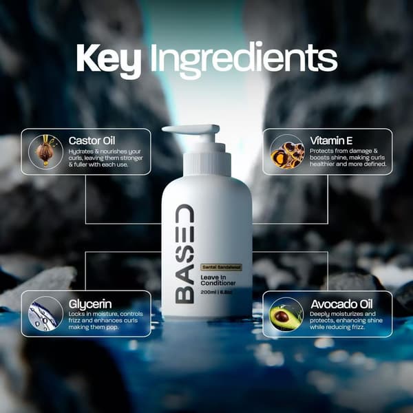 Based Bodyworks Leave-in Conditioner – Moisturizing and strengthening formula 1pc