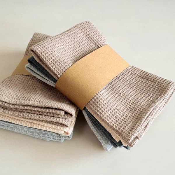 4-pack blandade disktrasor, snabbtorkande diskhandduk, absorberande handduk, bekväm bomullsduk, perfekt för daglig rengöring, ljusgrå light grey