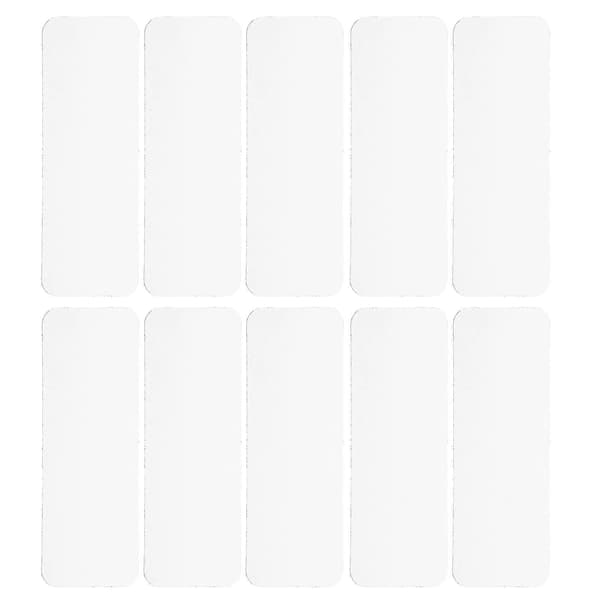 Magnetic Labels for Whiteboard, Magnetic Labels, Erasable Labels, Office Supplies, White Rectangular Reusable 54 pcs