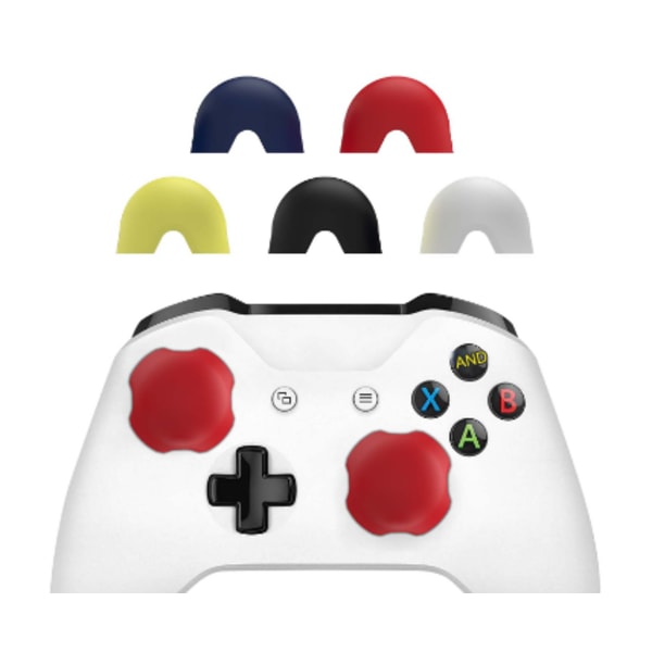 PS5/Xbox joystick stabilisator PS/PS4 spelkontroll joystick silikon stabilisator Xbox stabilitetsskydd, 1 par, röd Red