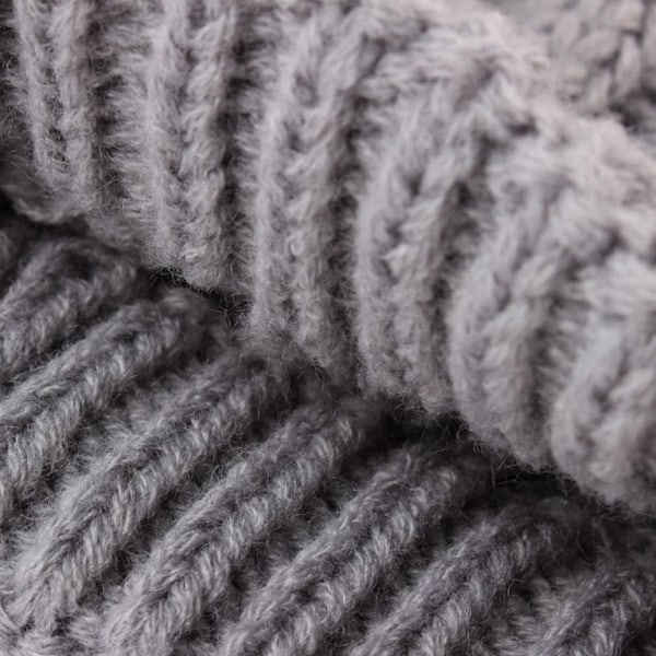 Hundegensere for små hunder vinter varmt hundetøy polo krage strikket jakke klesgenser valp H9H8 kjæledyrvest Gray S