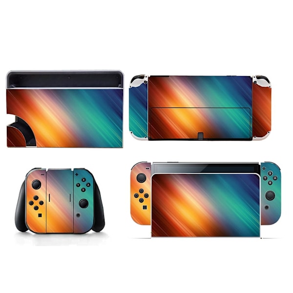 Sopii Switch OLED -tarroille, hieno muotoilu, pölytiivis, naarmuuntumaton ja värikkäät tarrat Style06