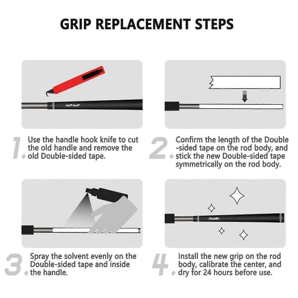Golfs Regripping Kit Professionel Golfs Grip Afmonteringssamlingssæt Golfs Reparationsværktøj Mingji
