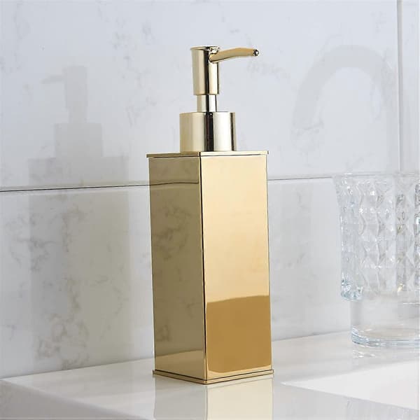 Stående sæbedispenser guld shampoodispenser til bruser, badeværelse, køkken