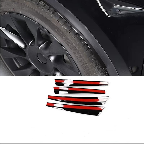 4 stk. Front+bak Bil Hjulbryn For Tesla Model Y