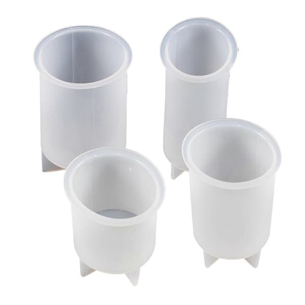 Cylinder Stearinlysforme til Stearinlysfremstilling, Silikone Stearinlysform Søjle Epoxyharpiks Støbeforme til DIY Håndværk, Stearinlys, Sæbe 40mm