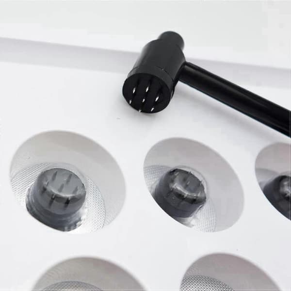 3X 7-stjärnig nål och plommonblomma dermal hammare, sjustjärnig nålset (1BOX (12ST))