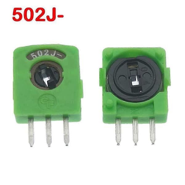 5 st B502J- Vridpotentiometer Trebens Servopotentiometer Linjär Potentiometer Vippmotståndssensor Potentiometerbit