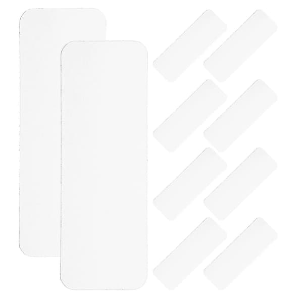 Magnetic Labels for Whiteboard, Magnetic Labels, Erasable Labels, Office Supplies, White Rectangular Reusable 54 pcs