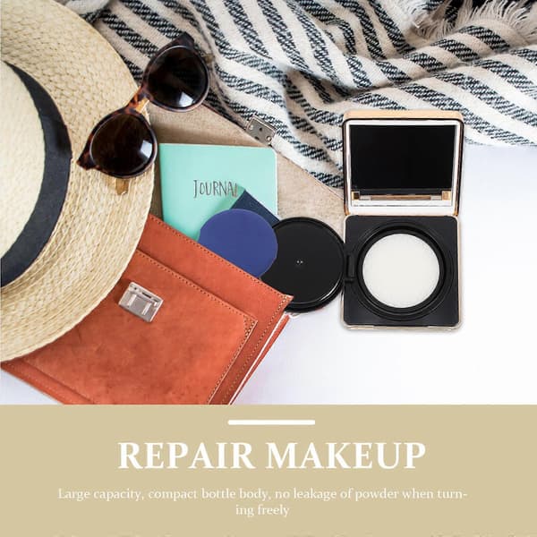 Bærbar Makeup Foundation Box Plast Cushion Compact Box til Kvinder