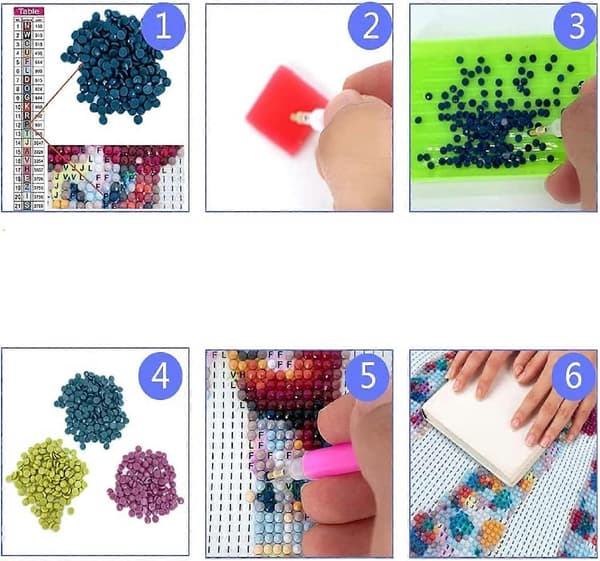 Timanttimaalaustarvikkeet, DIY-timanttimaalaustyökalusarja, 25 kpl 5D-timanttimaalaustarvikesarja, timanttikynätarvikkeet