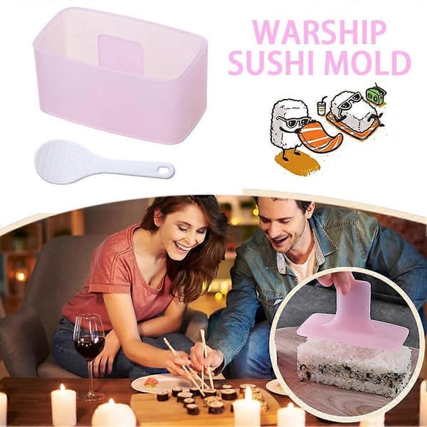 Slagskip Sushi Form Rektangulær Flerlags Sushi Tusen-lags Risball Form Barnas Komplementær Mat Bento Verktøy