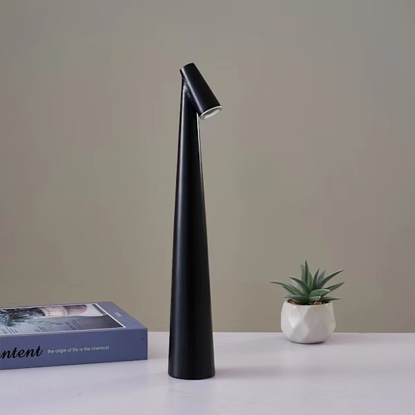 Kunst skrivebordslampe USB opladbar skrivebordslampe Julegave til grundskole- og gymnasieelever Fødselsdagsgave svart