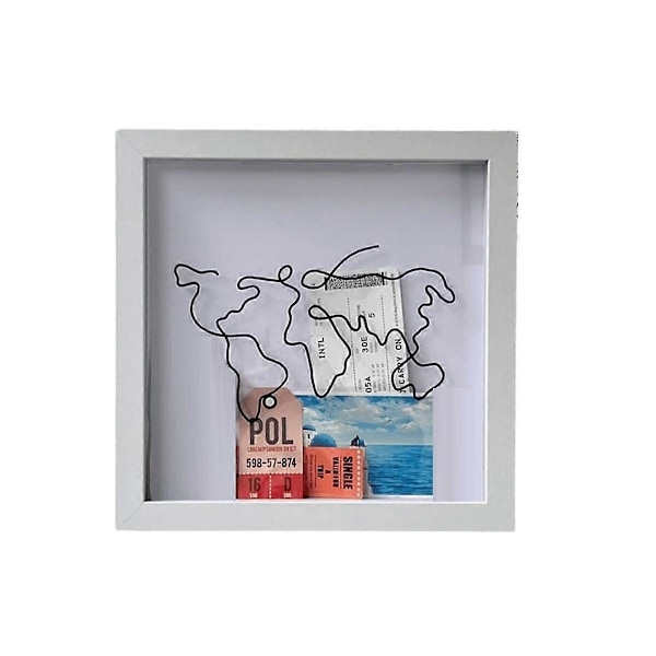 2 stk. Adventure Archive Box, Minnesamleboks, Billettskyggeboks, Oppbevaringsboks for billetter, Postkort