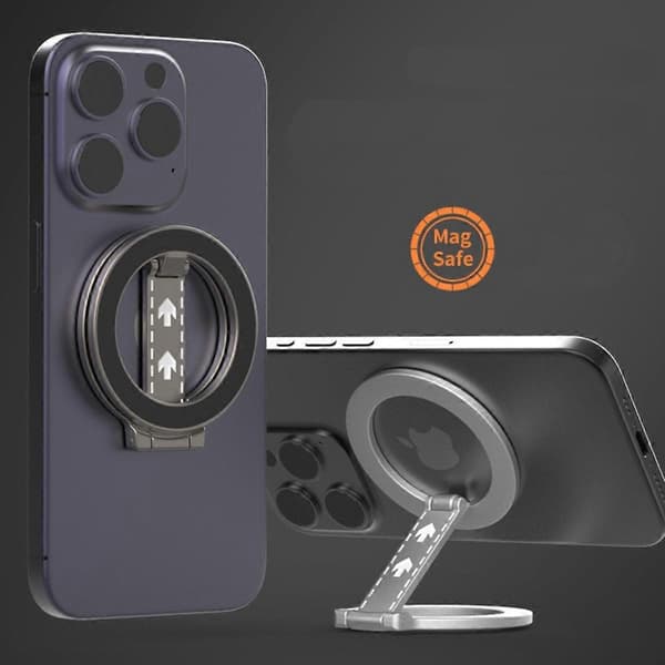 Double-sided Magnetic MagSafe Ring with Stand — Compatible with iPhone 12 and Later