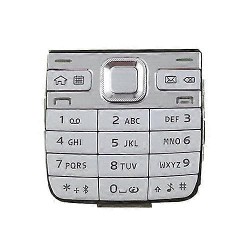 Mobiltelefon Tastaturhus med Menyknapper / Trykktaster for Nokia E52 White