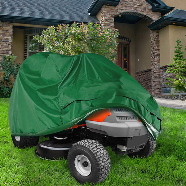 Gräsklipparöverdrag - Traktoröverdrag passar däck upp till 54\" Förvaringsöverdrag Heavy Duty 210D Polyester Oxford-Grön-S(170*61*117CM)