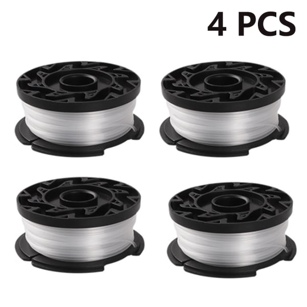 3/4/6-pack utbytbara spolar kompatibla med BLACK+DECKER AF-100 Trimmer Spool - 4-pack