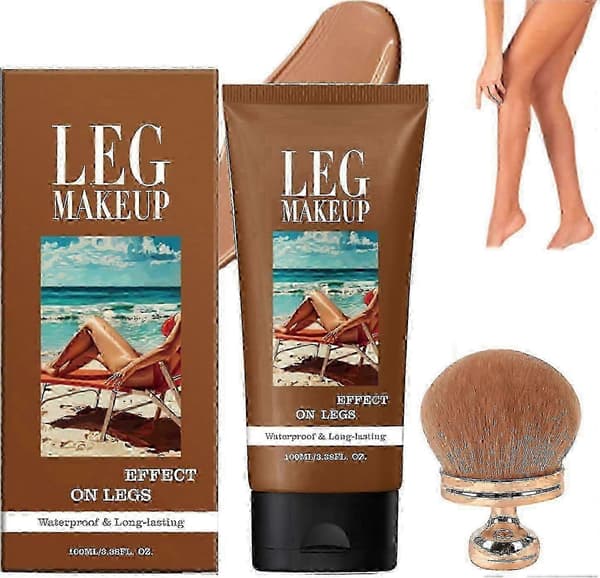 Miracle De Paris Benmakeup, Miracle De Paris Kroppstäckande Perfektor Vattentät, Heltäckande Hudperfektor Med Extra Stor Kroppsmakeupborste_pfur