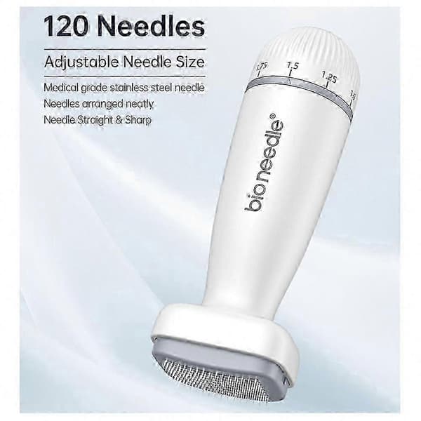 Bio Needle justerbar dermal avtryck, modell 120A för hud-, skägg- och hårbottenvård