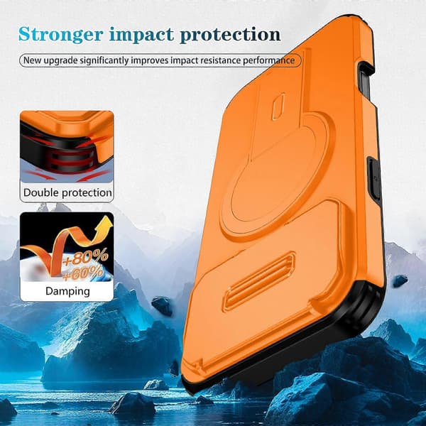 2-in-1 Magnetic Flip Stand Shockproof Case Compatible with iPhone 17 Air