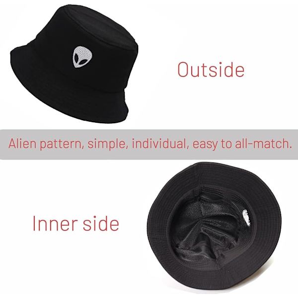 Bomulds Bucket Hat til kvinder og mænd, sommerrejse solstrand Bucket Hat, unisex udendørs fiskerhat