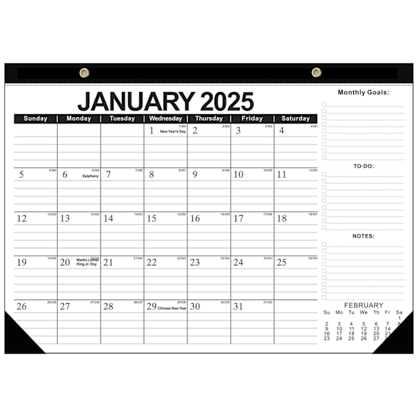 2025 18-måneders kalender engelsk versjon hjemmedekorasjon månedlig planleggingskalender - 2025.1 - 2026.6 A