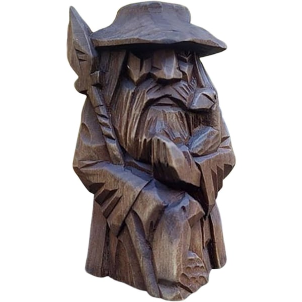 Vikinge Statue Barbar Resin - Vikinge Statue Viking | Figur af den nordiske gud Odin Statue, Vikinge Barbar Statue til Havefontæner